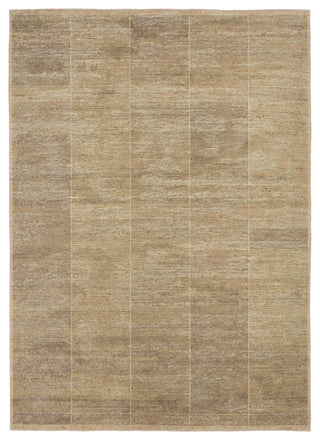 Label J Saith EDA06 Striped Green Area Rug, 6'x9'