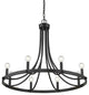 Sawyer 8-Light Matte Black Chandelier