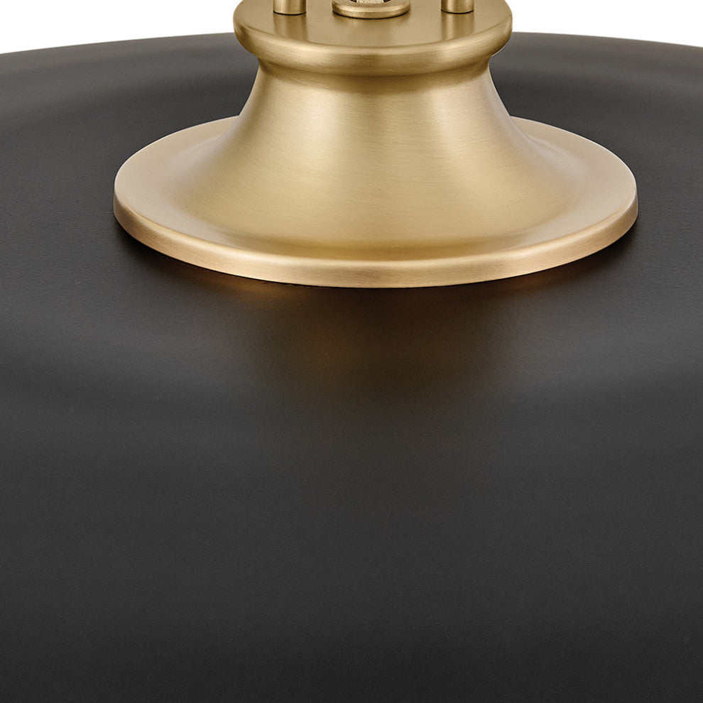 Hinkley Sadie Large Dome Pendant, Lacquered Brass