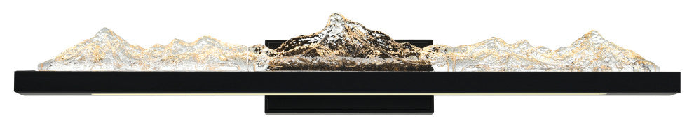Himalayas Integrated LED Vanity Light, Black, 36 Inches