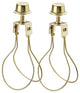 20027, Light Bulb Clip-On Adapter & Finial, Polished Brass Finish, Set of 2