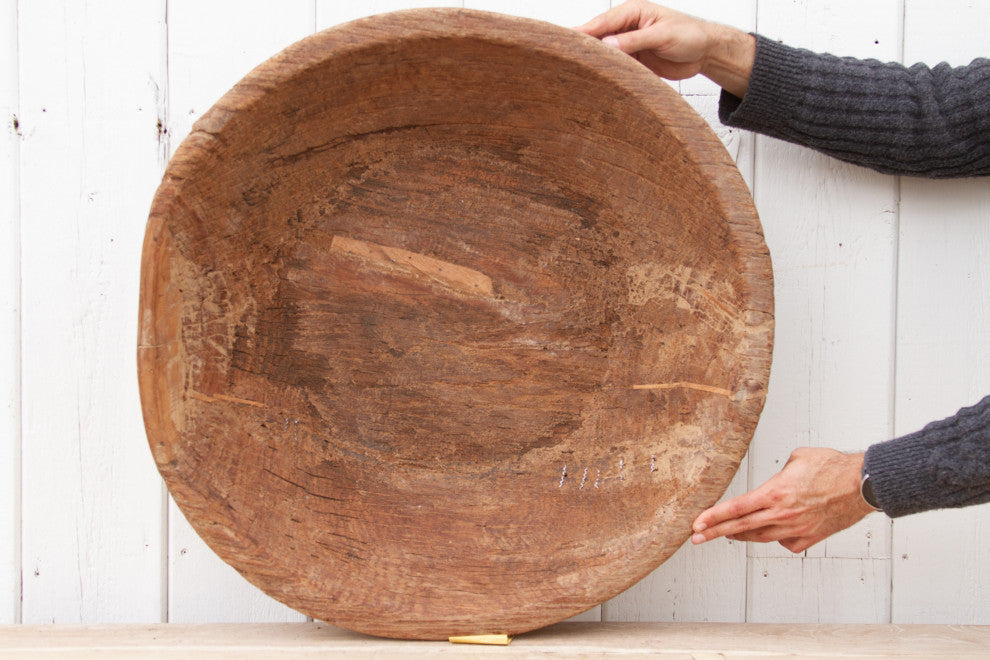 Grand French Farmhouse Dough Bowl
