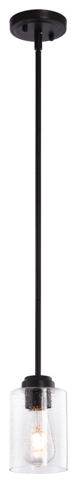 Lazzur Loing 1 Light 4" Matte Rubbed Oil Bronze Pendant