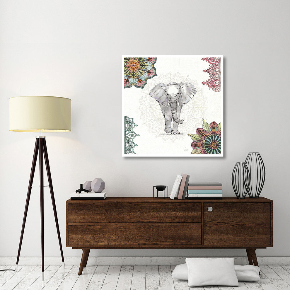 "Mandala Morning I" Digital Paper Print by Anne Tavoletti, 42"x42"