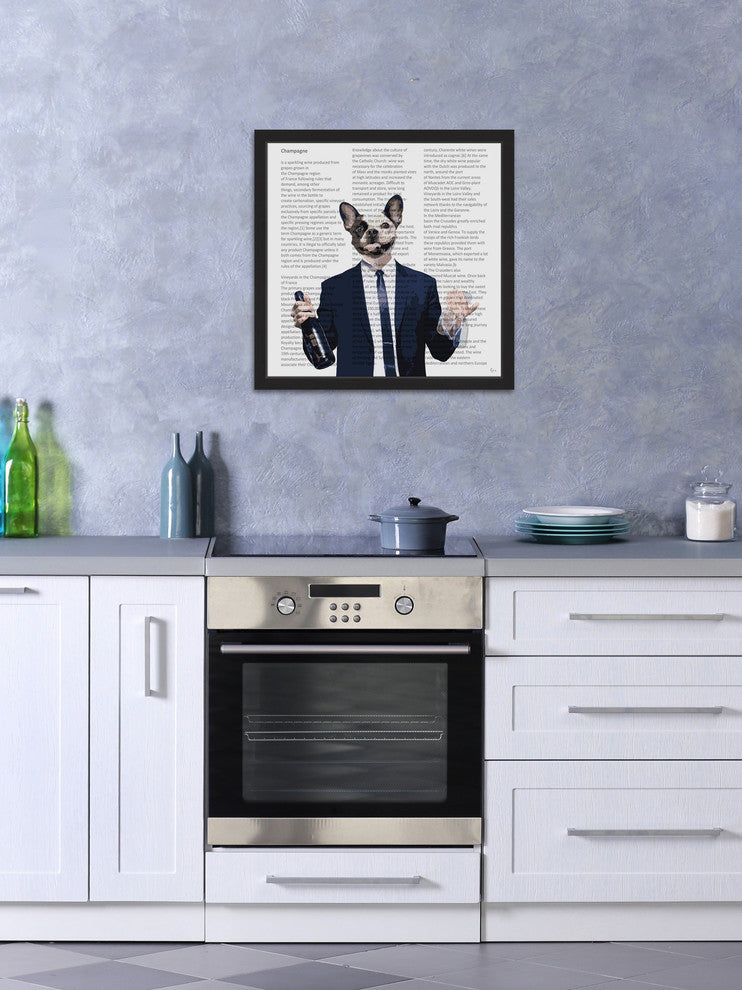 "Champagne Celebration" Framed Painting Print, 24"x24"