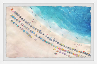 "Perfect Vacation" Framed Painting Print, 18"x12"