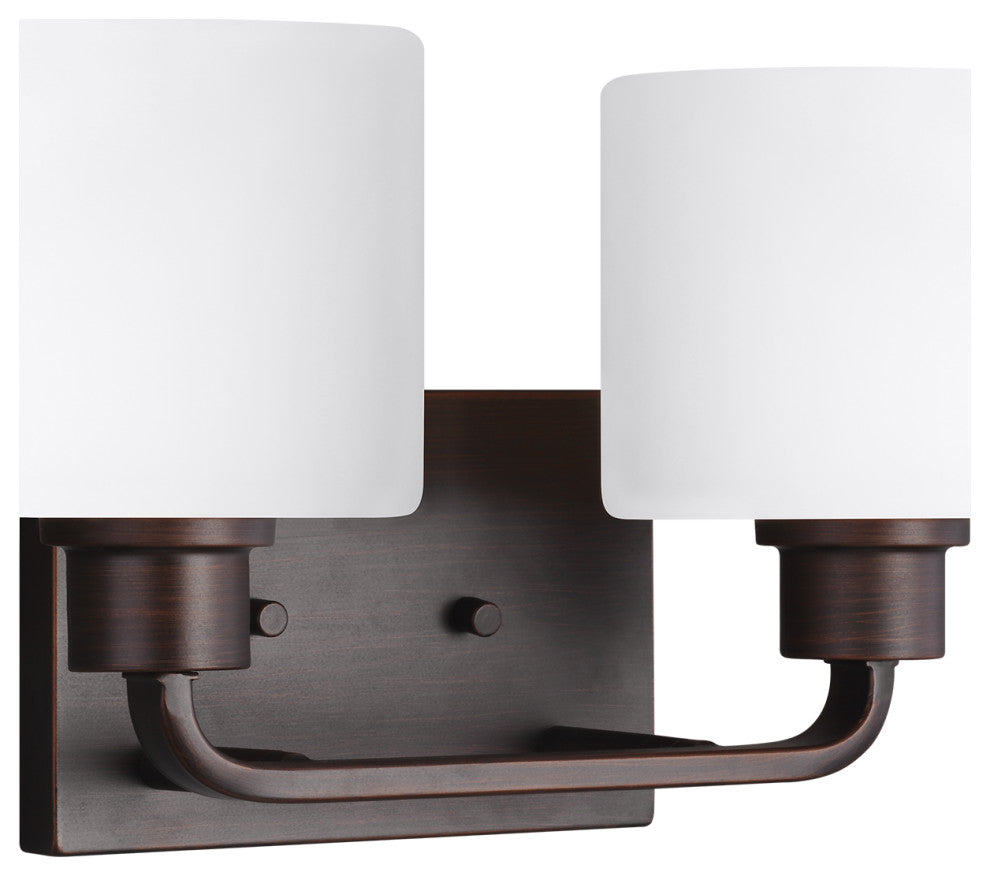 Canfield 2-Light Wall/Bath, Burnt Sienna