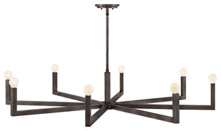 Hinkley Ezra Large Single Tier Chandelier, Black Oxide