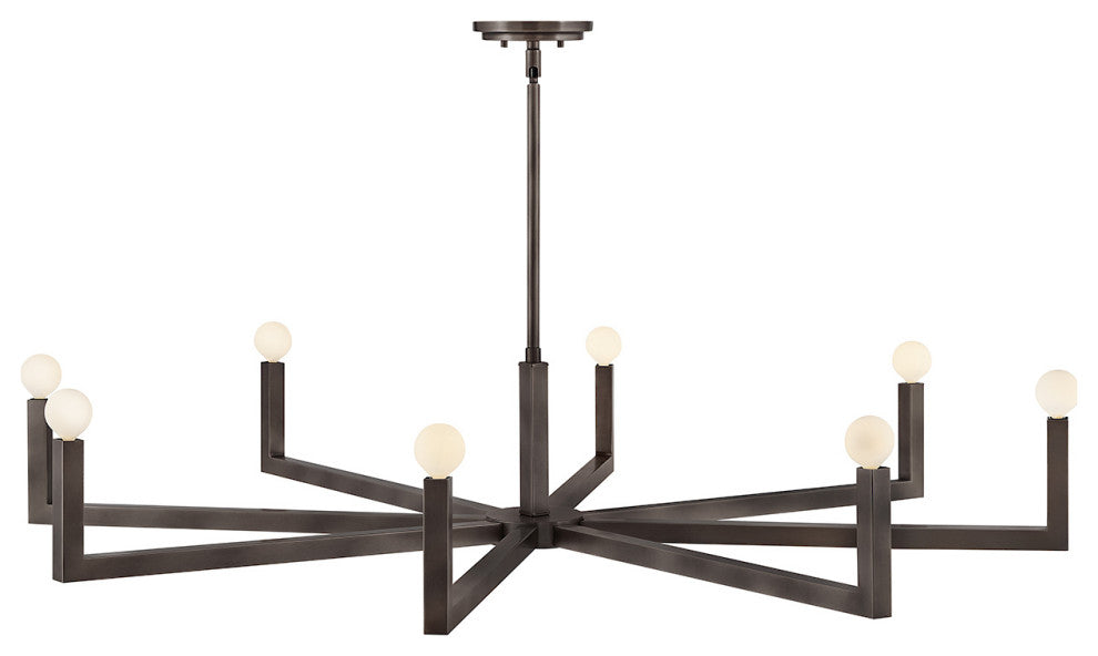Hinkley Ezra Large Single Tier Chandelier, Black Oxide