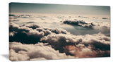 "Sky Above Dark Heavy Clouds" Contemporary Landscape Wall Art, 40"x20"
