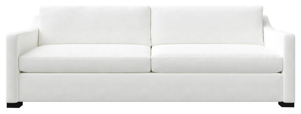 Nativa Interiors Ashley Sofa 105", Off White, Depth: Deep Plush
