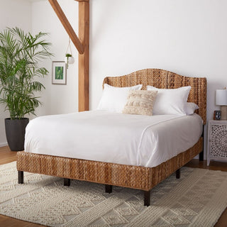 Safavieh Finola Rattan Bed Natural/Espresso Full