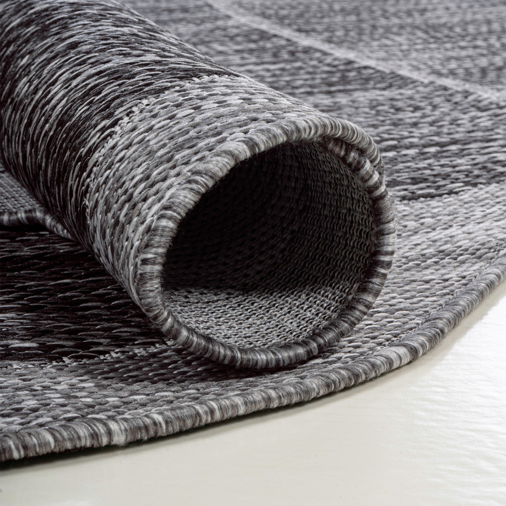 Jasper Modern Rustic Abstract Indoor/Outdoor Shaped Area Rug