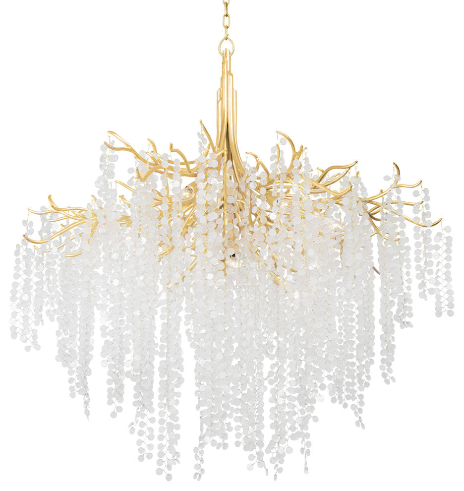 Genoa 12 Light Chandelier, Steel