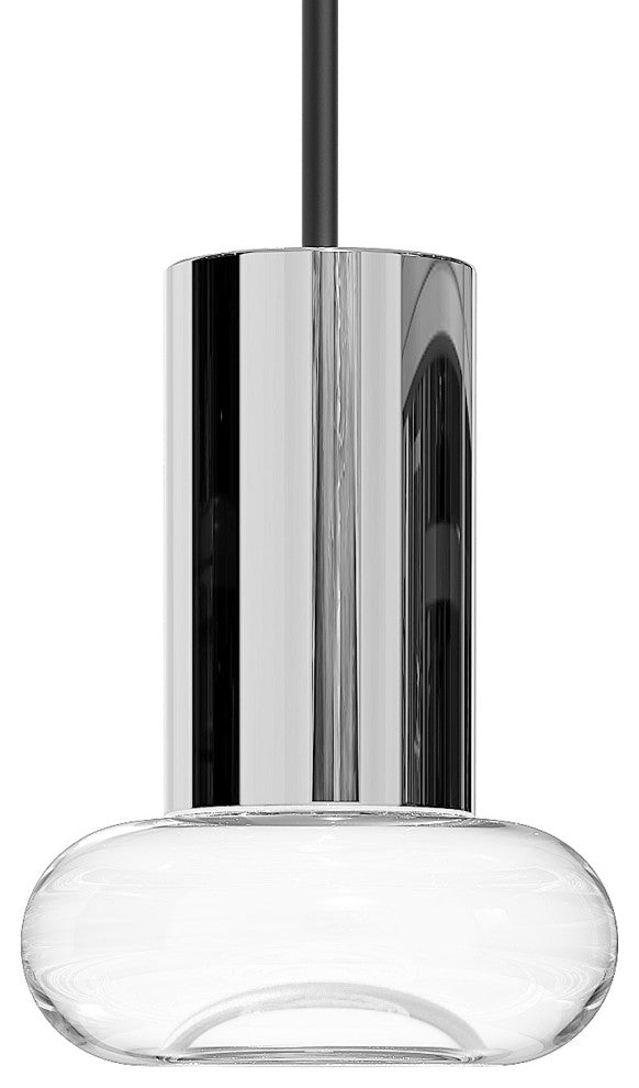 Mushroom Acrylic Light Guide Single Pendant - 3W - Polished Chrome Socket