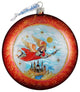 Hand Painted Limited Edition Guardian Angel Glass Scenic Ornament