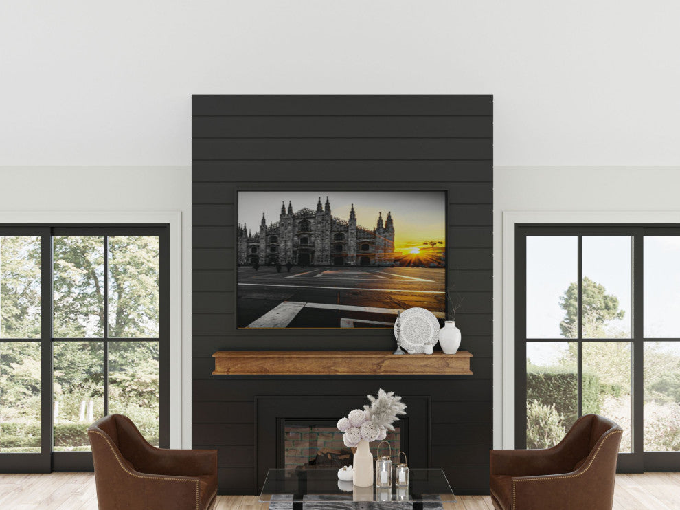 Dogberry Collections Cottage Mantel, Aged Oak, 60