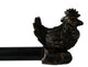 Rooster Burnt Gold with Bronze Rod, Burnt Gold and Bronze, 48" to 84"