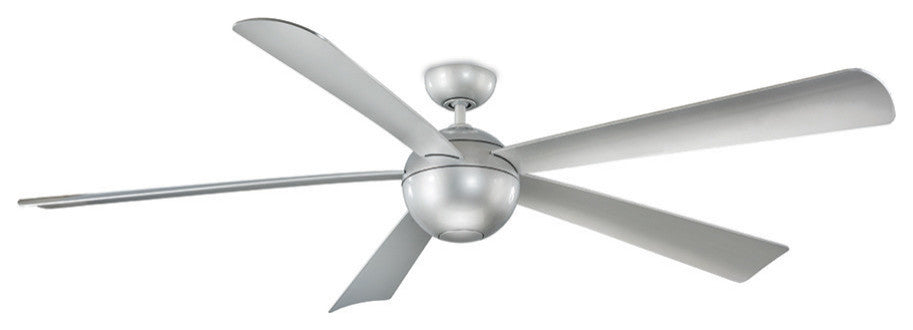 Modern Forms Orb Ceiling Fan, Automotive Silver