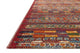Mika In/out Area Rug by Loloi, Red / Multi, 2'5"x7'8"