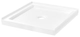 Ove Decors Erika Shower Base Rectangle, White, 32"x32", Center Drain