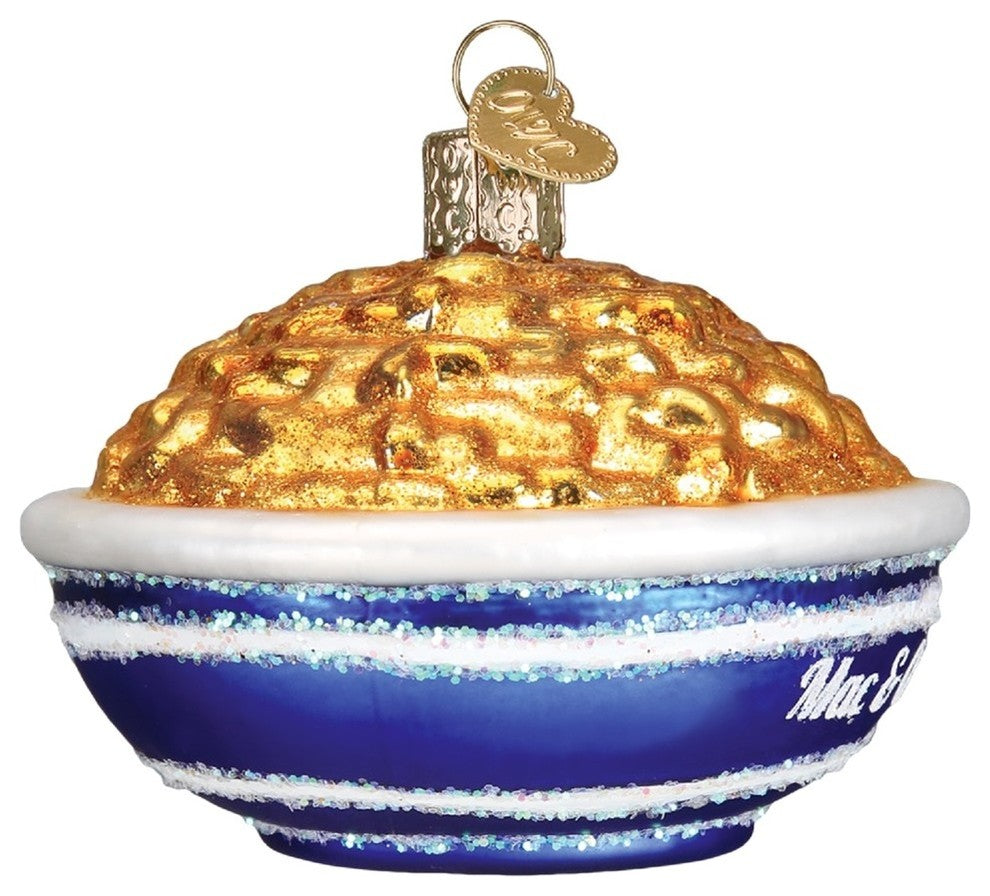 Old World Christmas Bowl Of Mac And Cheese Glass Culinary Masterpiece 32258