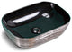 Ruvati RVB2016BS 20 x 16 Black & Silver Decorative Art Bathroom Vessel Sink