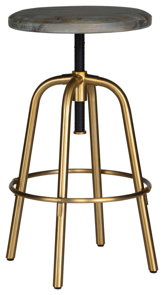 Revolve Brass Counter Stool