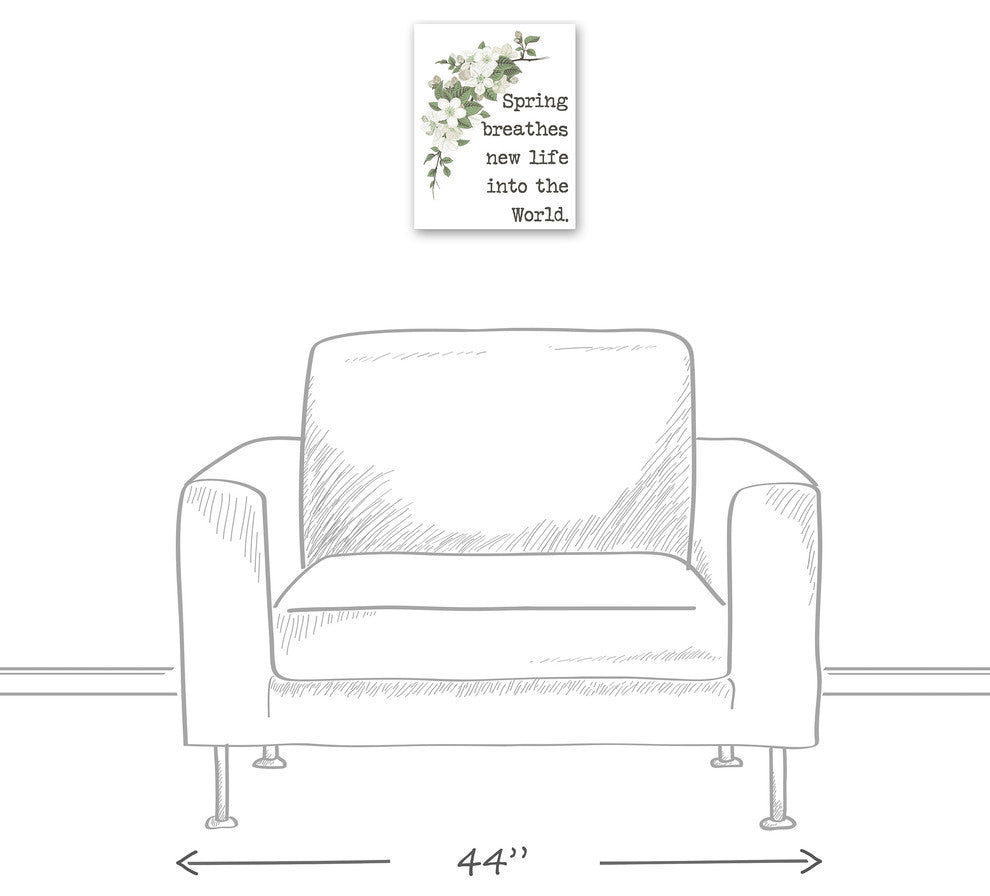 Spring Breathes New Life Graphic Art Print on Canvas
