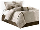 Madison Park Micro Corduroy Fabric-Pieced Comforter 7-Piece Set, Queen