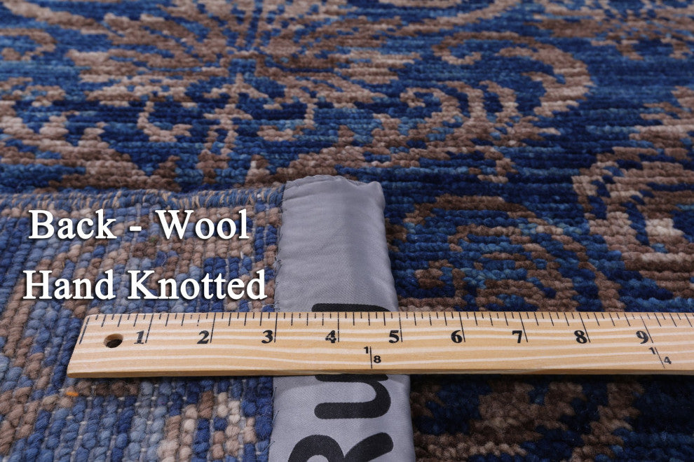 Hand Knotted Modern Wool Rug 8' 10" X 11' 11" Q8589