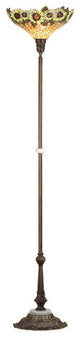 71"H Wicker Sunflower Torchiere