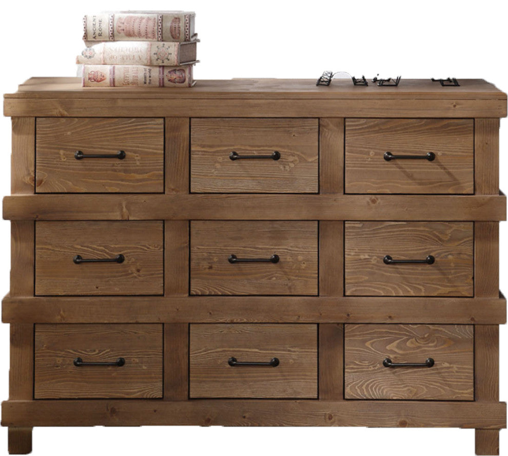 44" X 19" X 32" Antique Oak Dresser