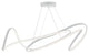 Moscow Dimmable Integrated LED Chandelier, White, Without Smart Dimmer