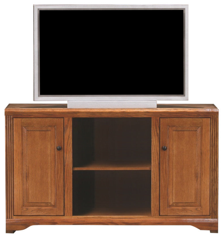 Oak Ridge Thin-Screen Entertainment Console, Gold Oak
