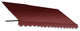 Awntech 8' Dallas Retro Acrylic Fabric Fixed Awning, Burgundy