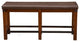 Wooden Counter Height Dining Bench With Nailhead Trim Design Brown