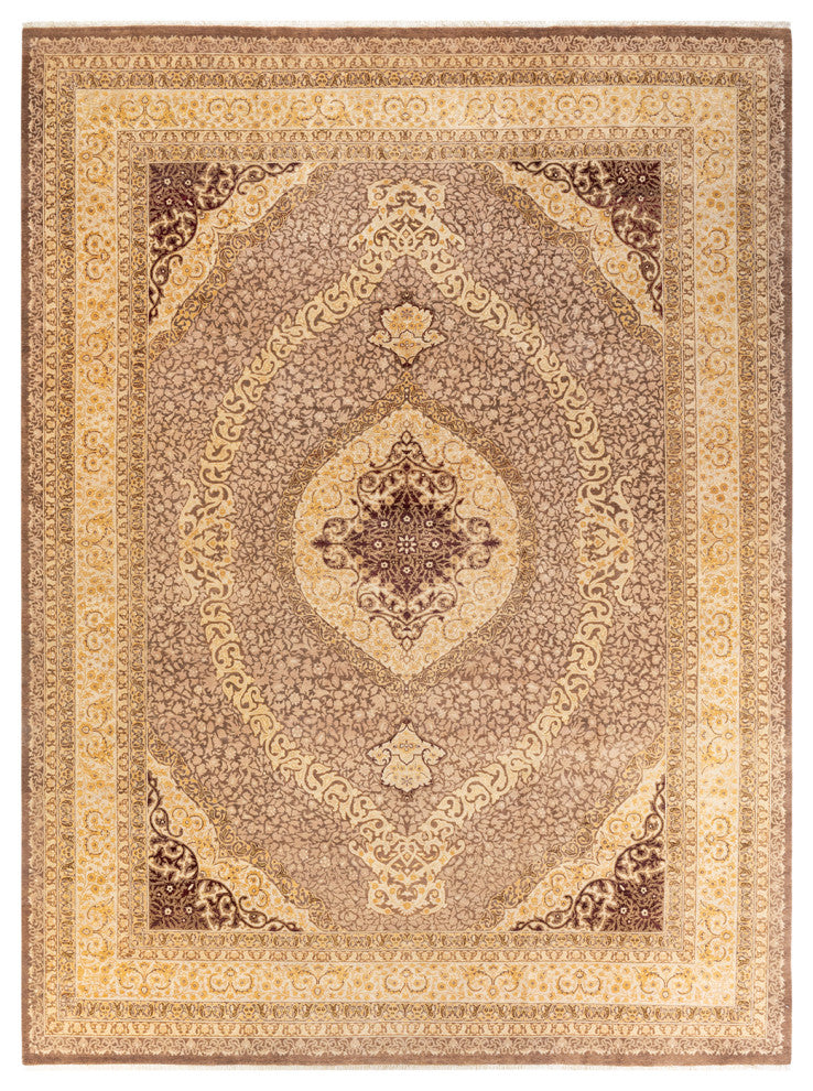 Mogul, One-of-a-Kind Hand-Knotted Area Rug Brown, 9' 4 x 12' 7