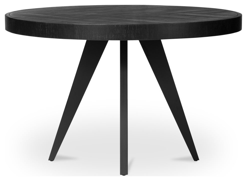 Parq Round Dining Table Black