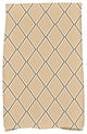 Diamond Dots Decorative Holiday Geometric Print Hand Towel, Taupe