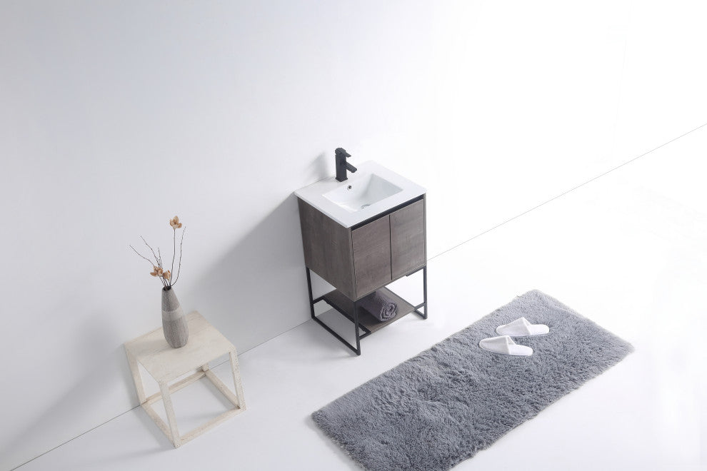 Urbania Vanity Set, Gray, 20", Single Sink