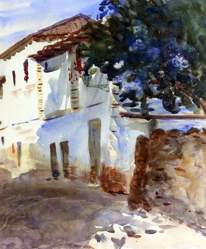 John Singer Sargent A White House, 20"x25" Gallery Wrapped Canvas Print