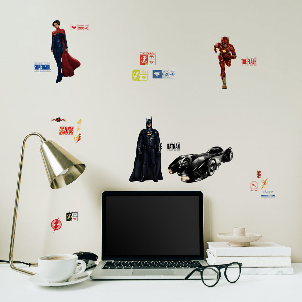 The Flash Movie Super Heroes Set Wall Decals