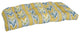 42"X19" U-Shaped Patterned Tufted Settee/Bench Cushion, Libella Cornsilk