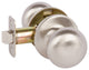 Callan Saxon Passage Knob Set, Satin Nickel