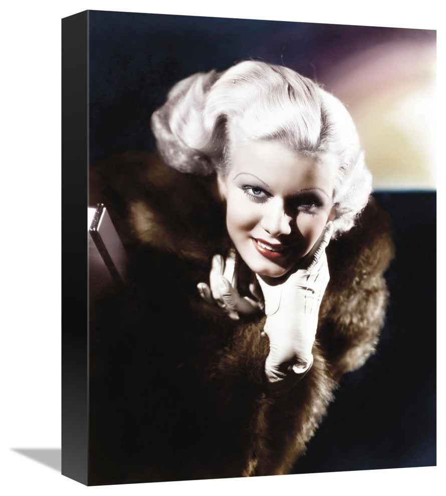 "Jean Harlow" Stretched Canvas Giclee by Hollywood Photo Archive, 12"x16"