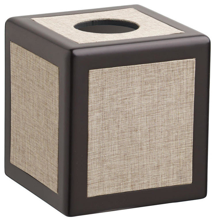 Kraftware Frieze Linen Boutique Tissue Holder