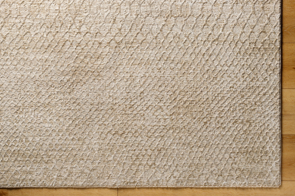 Surya Masterpiece MPC-2303 Machine Woven Area Rug, Light Gray, 7'10" x 10'2"