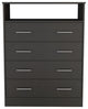 Serbian Four Drawer Dresser, Black