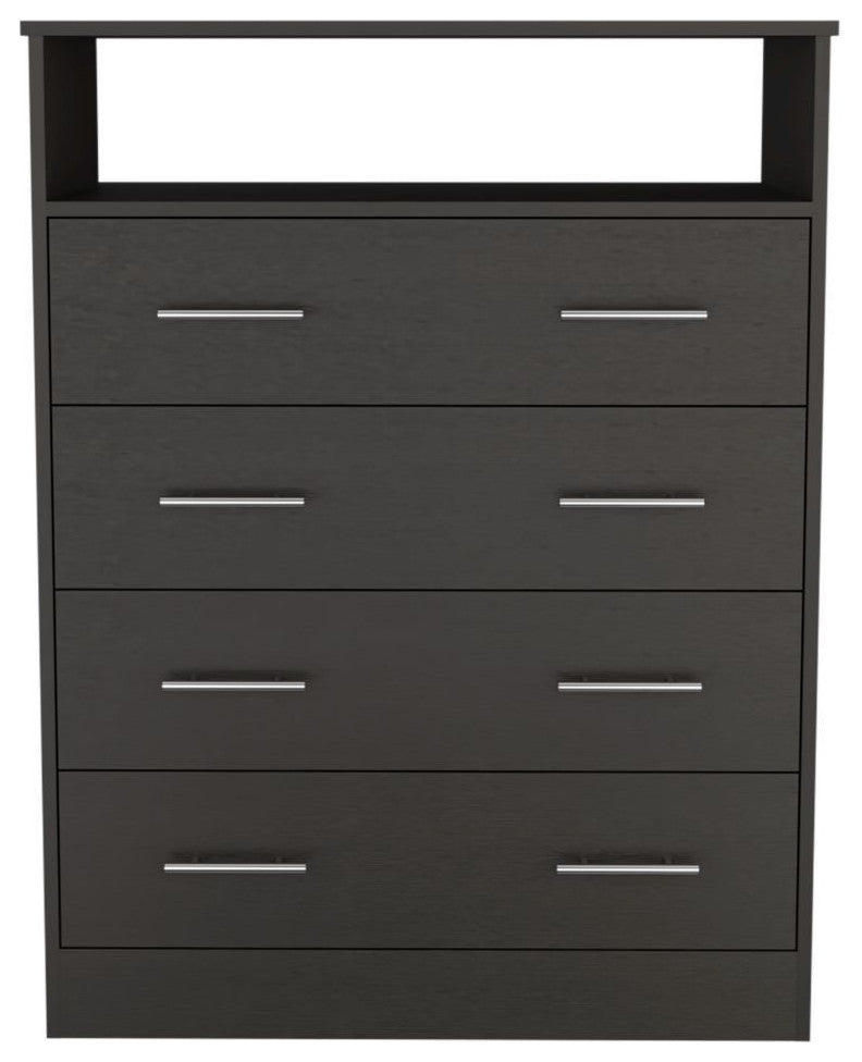 Serbian Four Drawer Dresser, Black